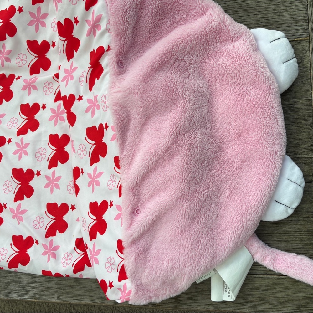 Pink and Red Butterfly Kids Pajamas - Picture 5 of 13